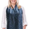 Cravaat Navy Dot dining scarf adult bib