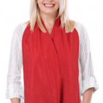 Cravaat dining scarf adult bib- red