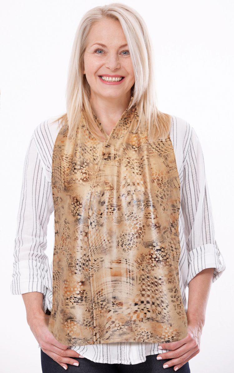 Dining Scarf Adult Bib- Cravaat- 6-Way Print