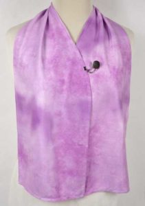 Cravaat Wide - Pink/Purple w/ Button & Loop Closure