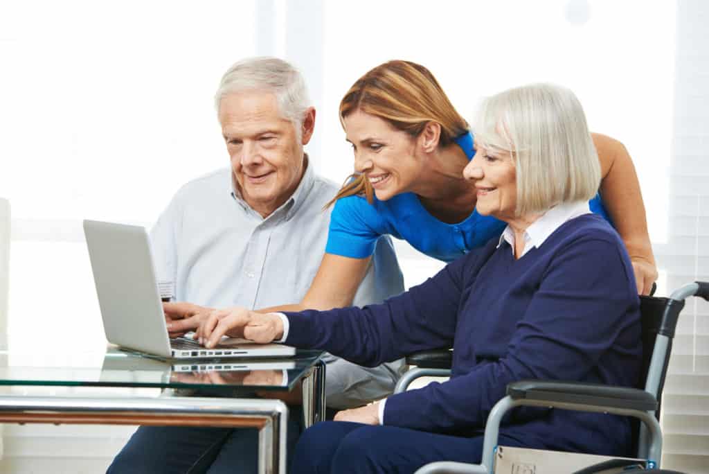 When caregiving includes computer assistance