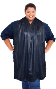 Cravaat Large- Navy Pebble - dining scarf adult bib